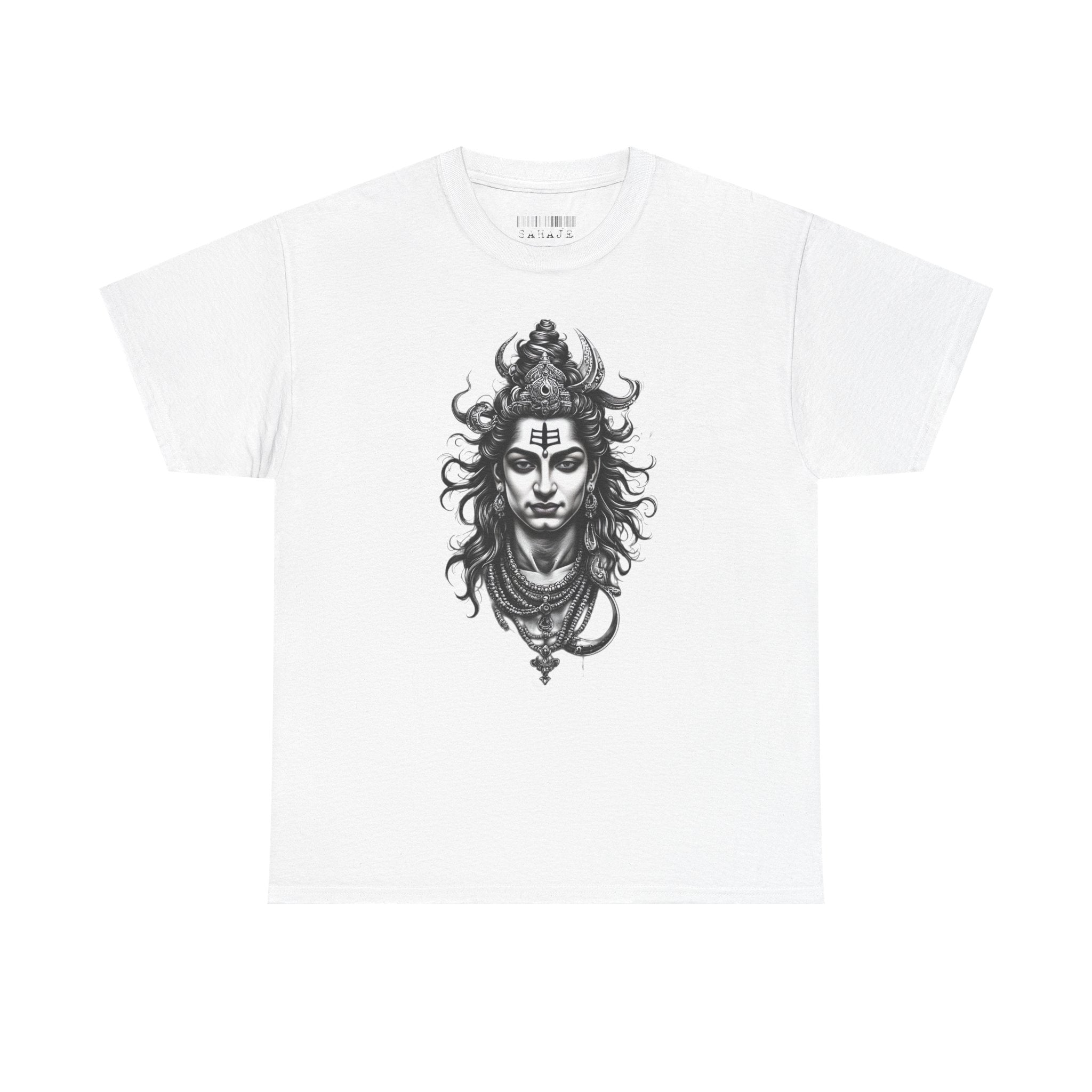 Shiva Portrait Tee — Hindu God Shiva Graphic T-Shirt
