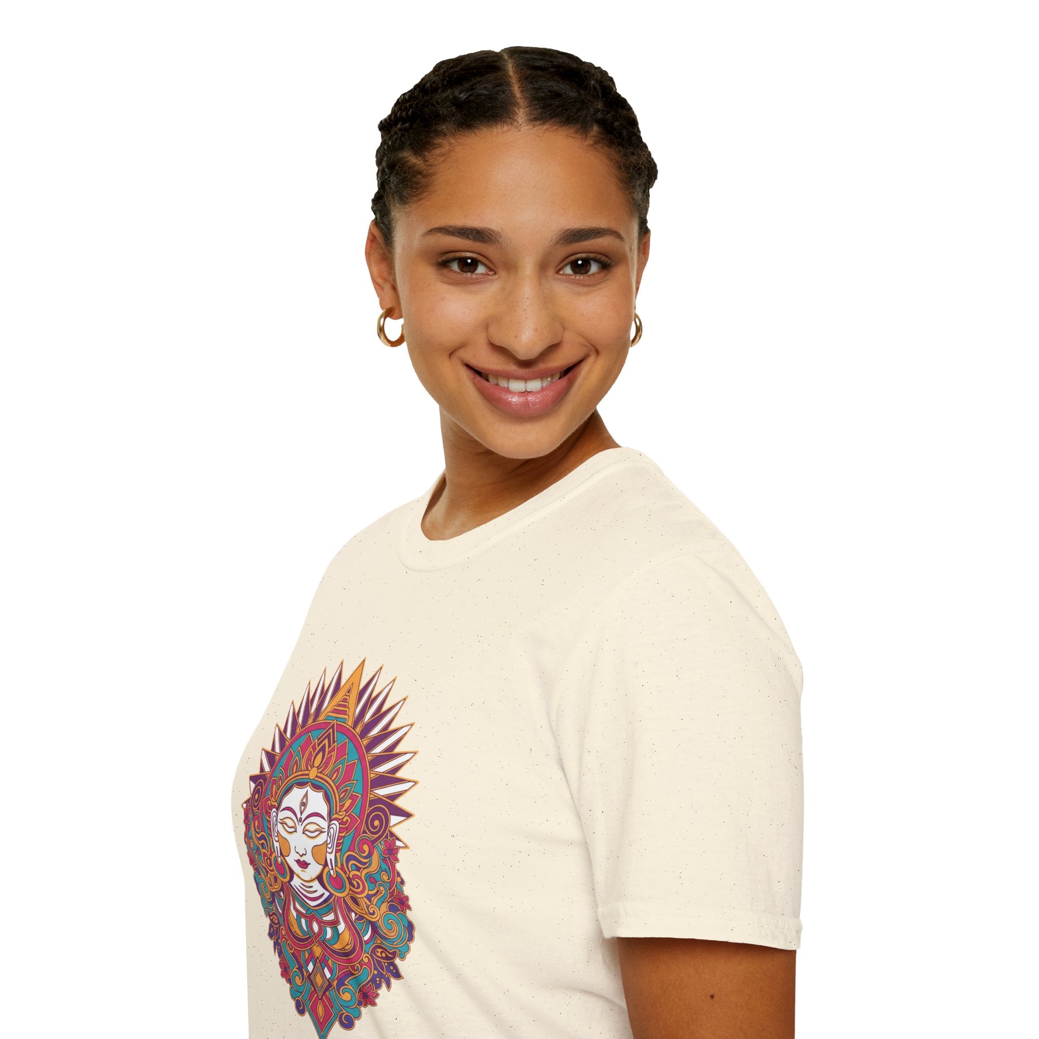 Mystic Goddess Mandala T-Shirt — Colorful Boho Spiritual Tee