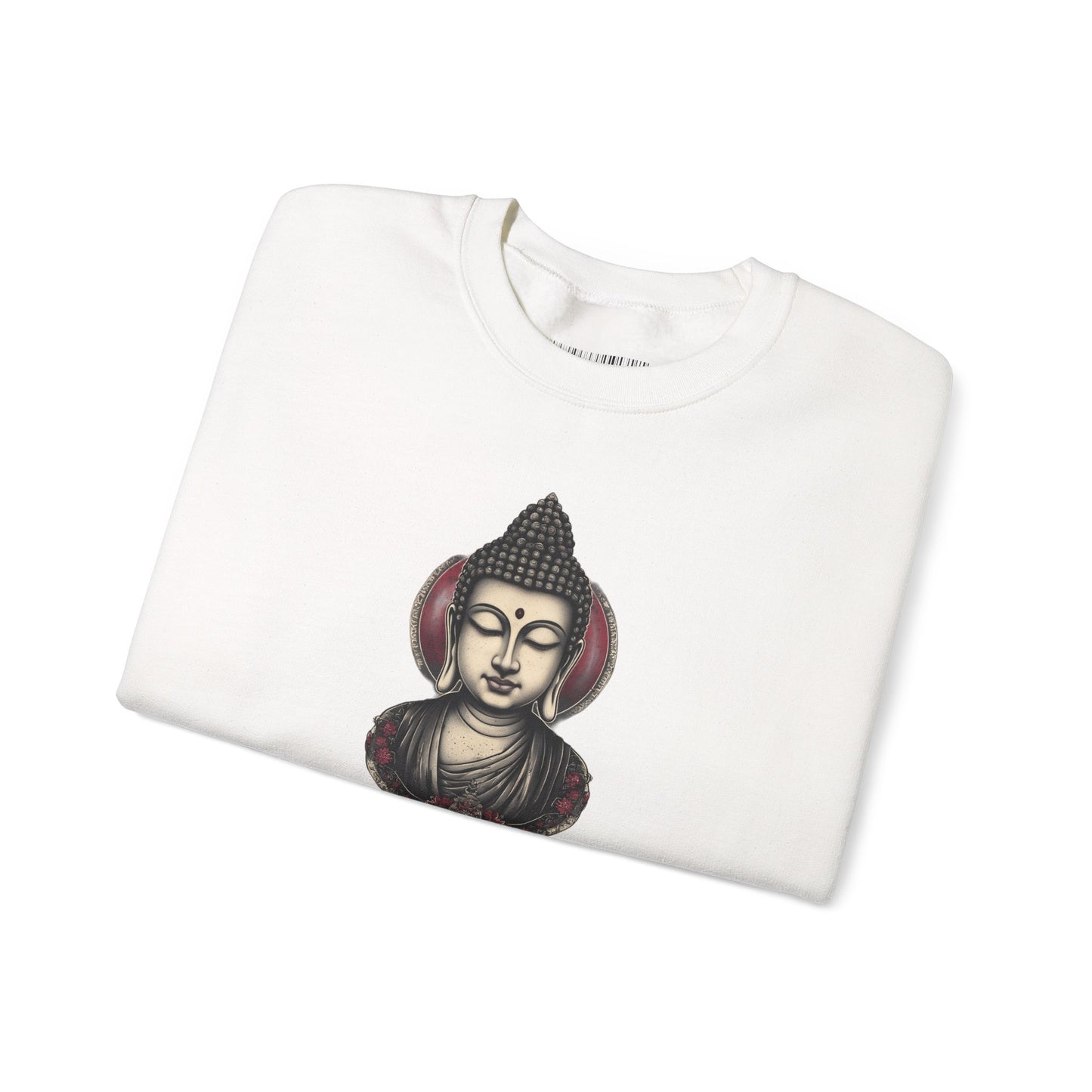 Buddha Lotus Crewneck Sweatshirt — Tranquil Meditation Graphic