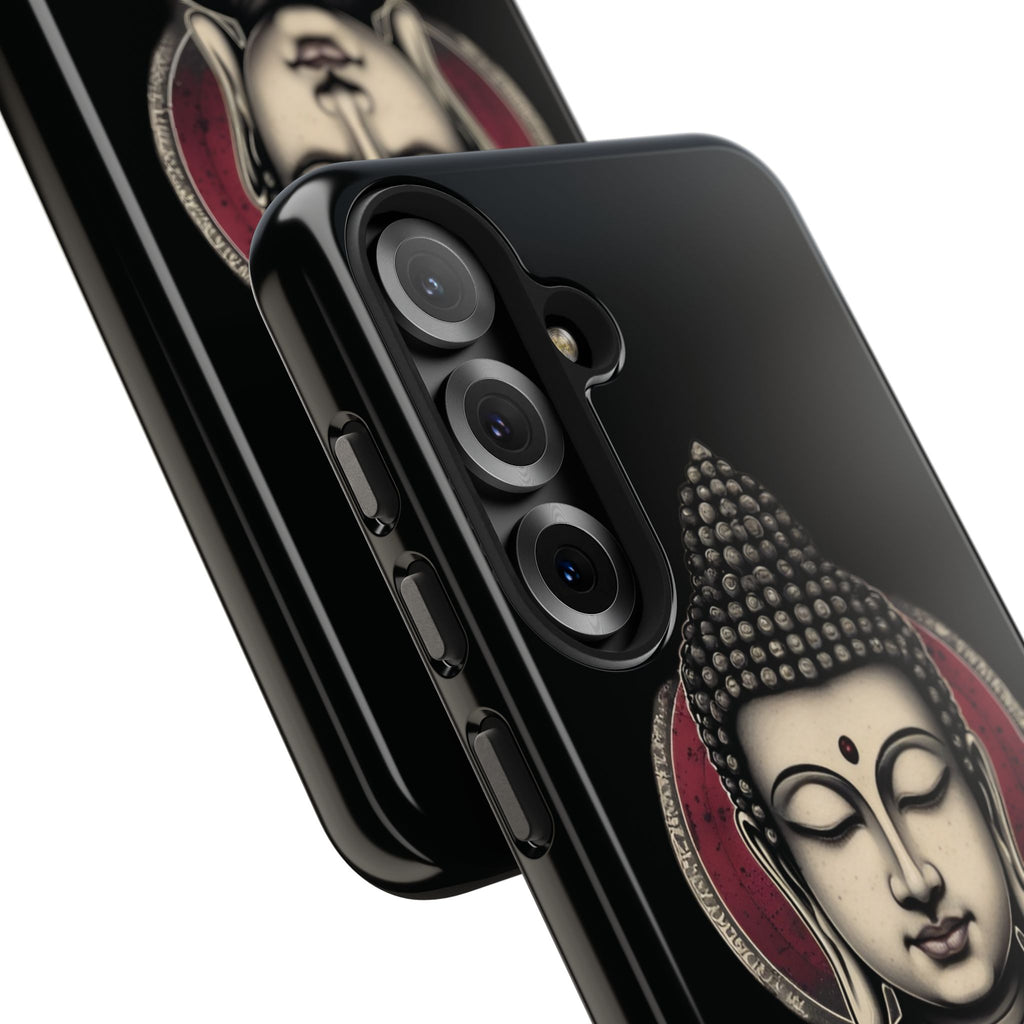 Buddha Floral Tough Phone Case — Protective Spiritual Phone Cover