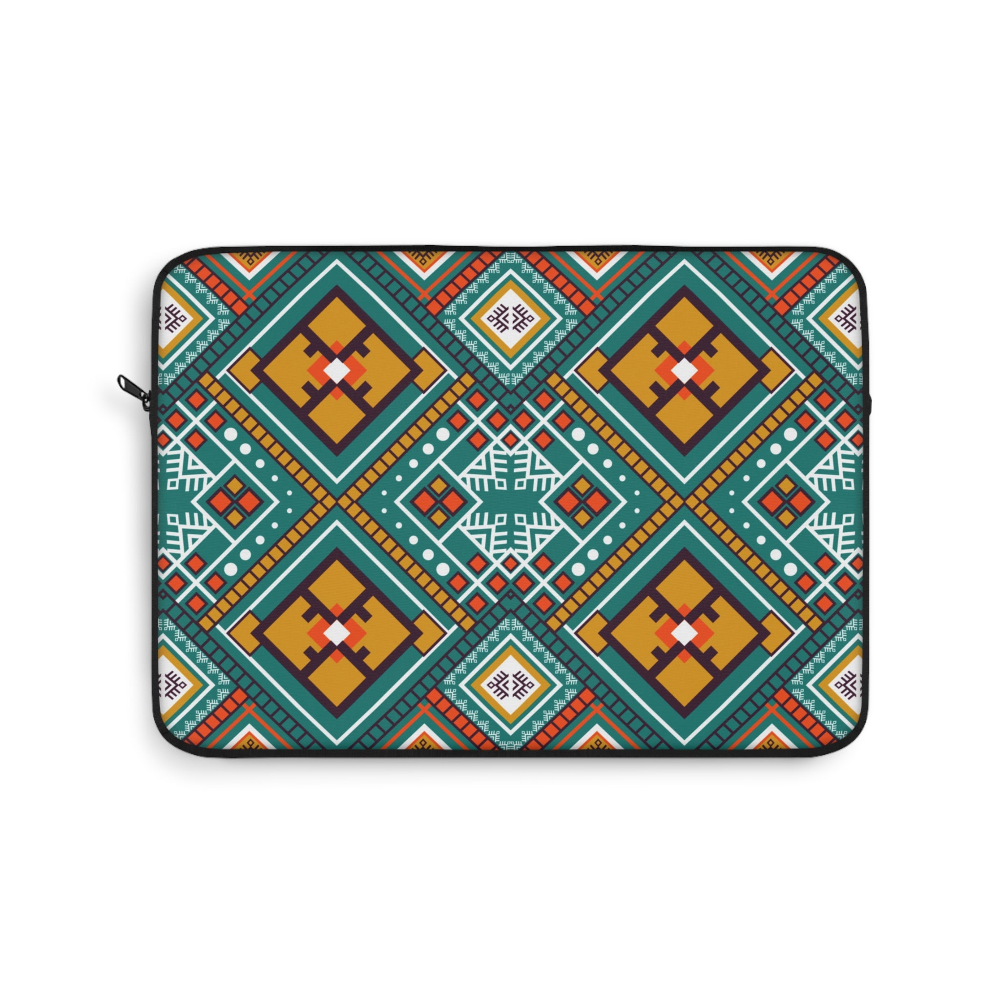 Vibrant Geometric Laptop Sleeve - Boho Chic, Gift for Students, Tech Accessory, Work from Home, Colorful Design