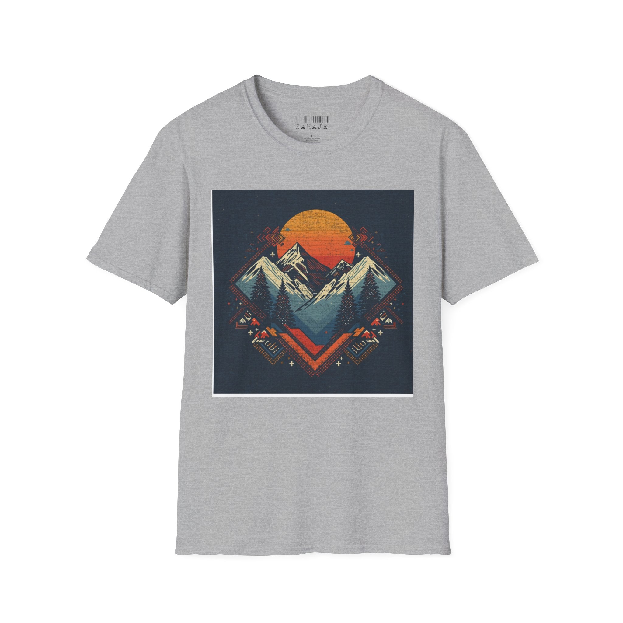 Retro Mountain Sunset T-Shirt