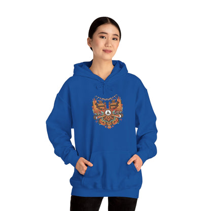 Spiritual Mandala Buddha Hoodie — Colorful Meditation Graphic Sweatshirt