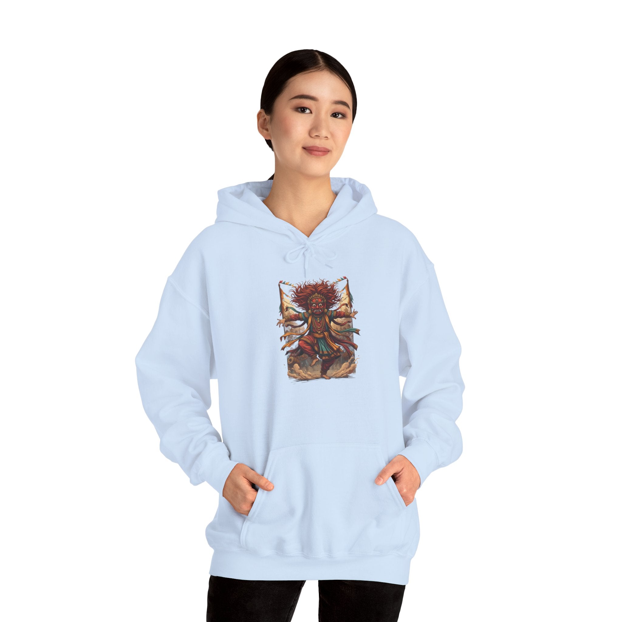 Mystic Sunflower Spirit Hoodie — Boho Meditation Floral Graphic Sweatshirt