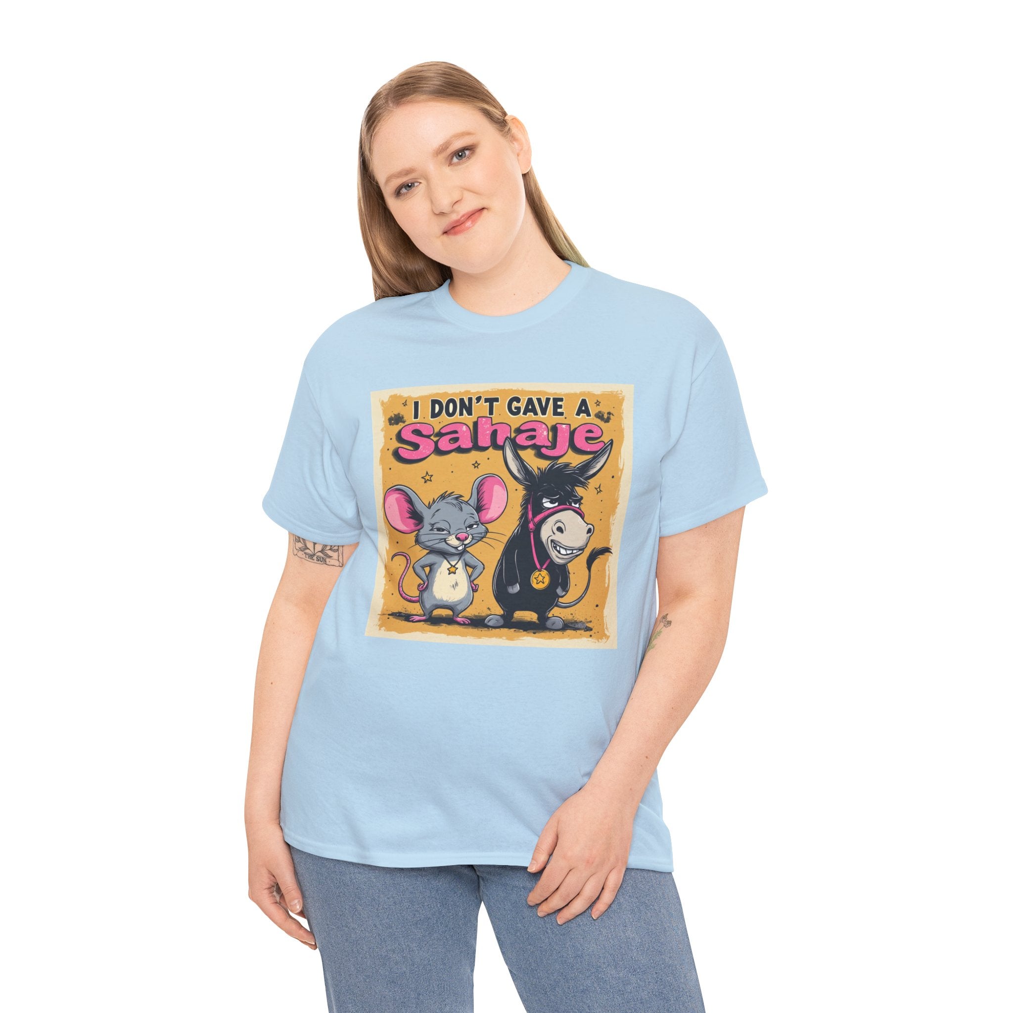 I Don't Give A Snair! Tee — Funny Mouse & Cat Graphic T-Shirt