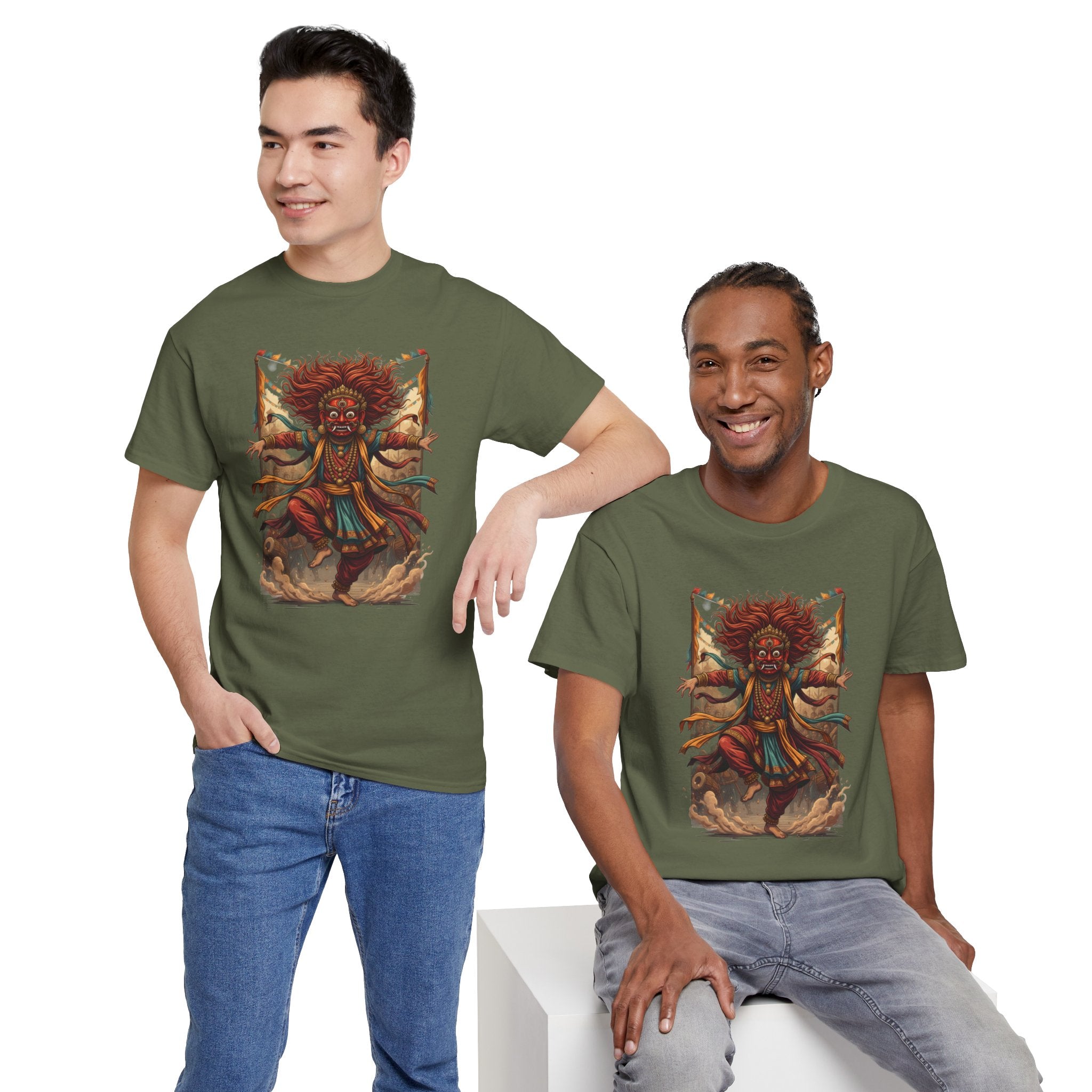 T-Shirt — Tribal Dancer Graphic Tee (Native Spirit Warrior Art)