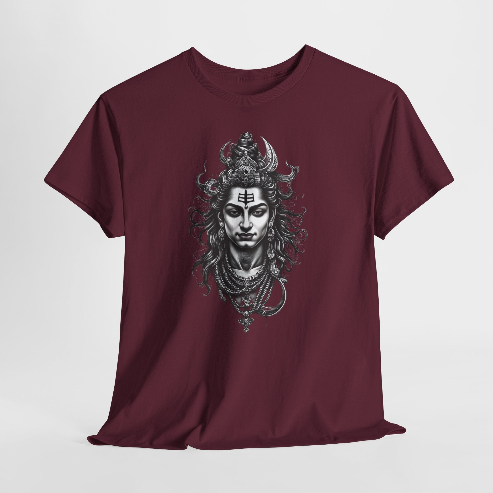 Shiva Portrait Tee — Hindu God Shiva Graphic T-Shirt