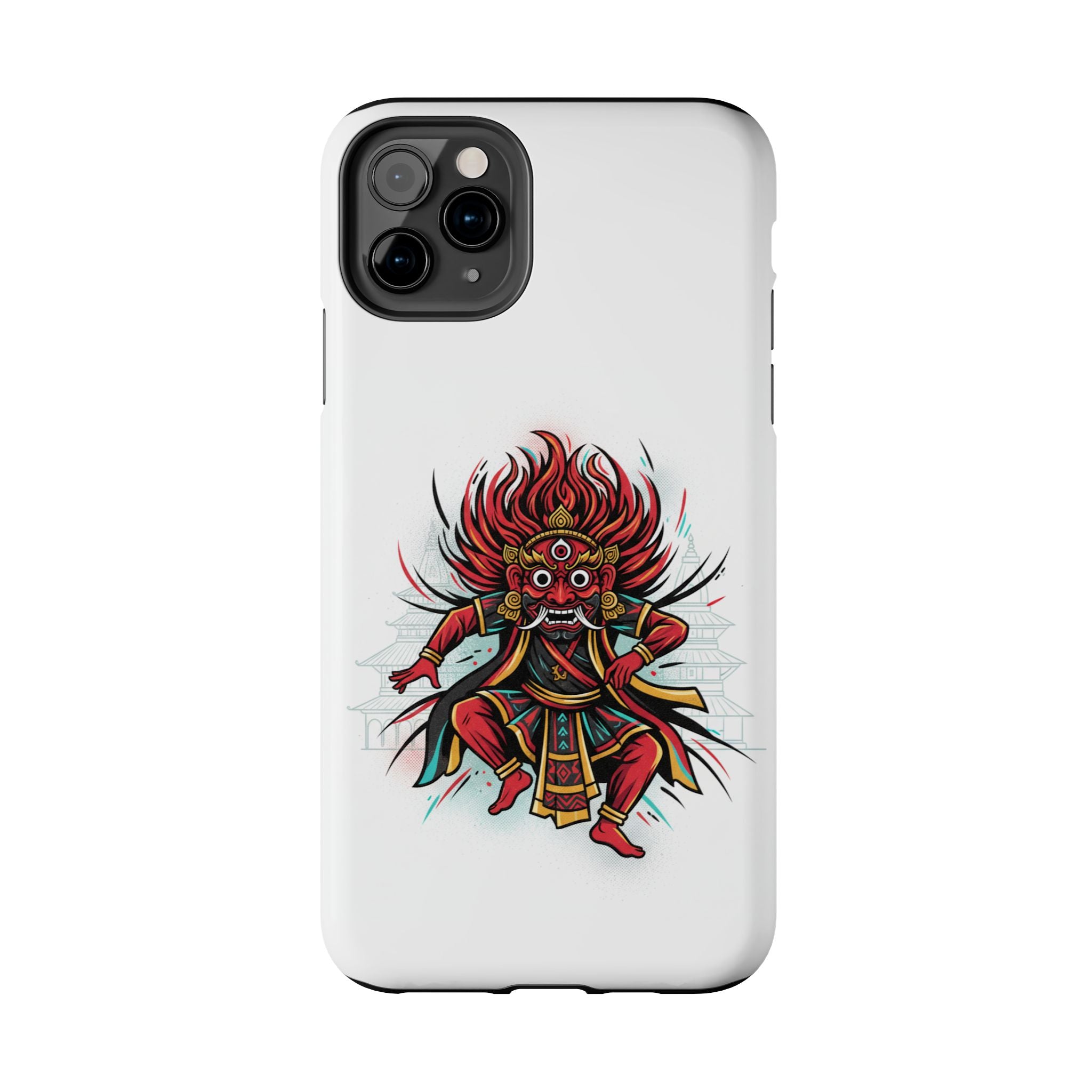 Bhairava Tough Phone Case — Bold Hindu Deity Protective Cover