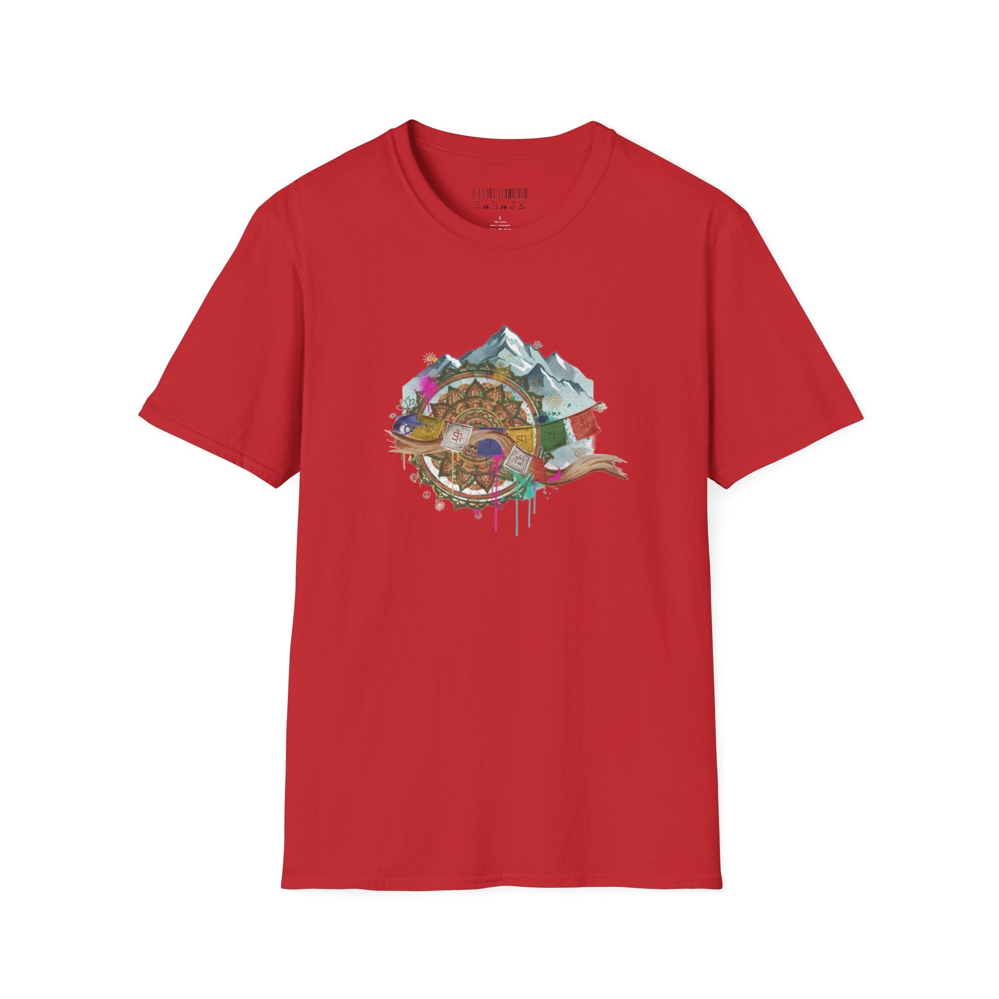 Adventure Turtle Graphic T-Shirt — Mountain Shell Nature Art Tee