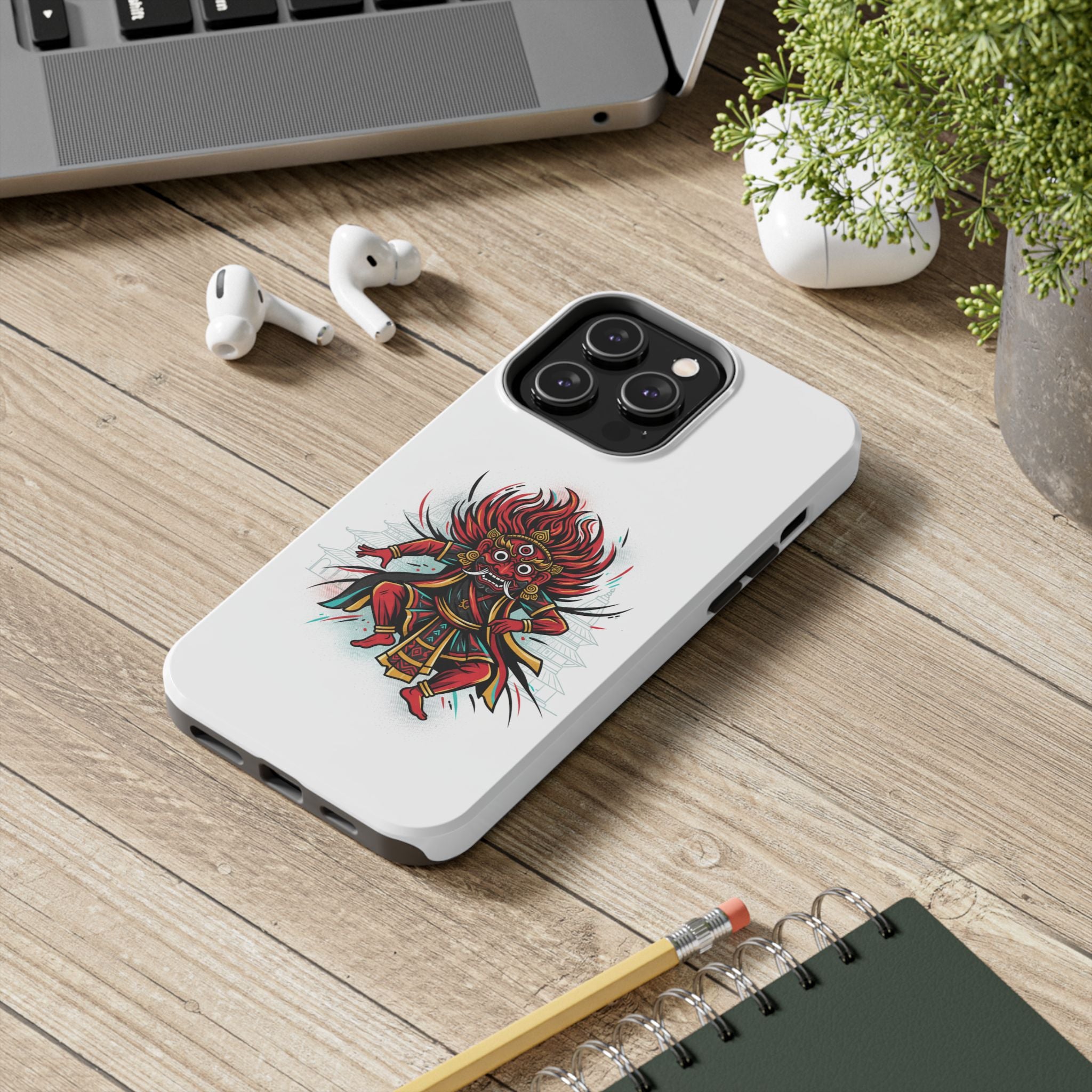 Bhairava Tough Phone Case — Bold Hindu Deity Protective Cover