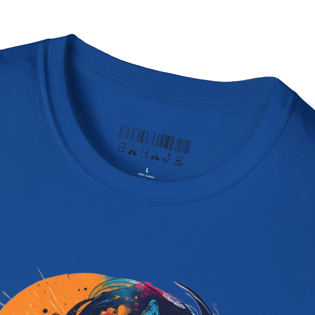 Butterfly Silhouette T-Shirt — Colorful Psychedelic Profile Tee
