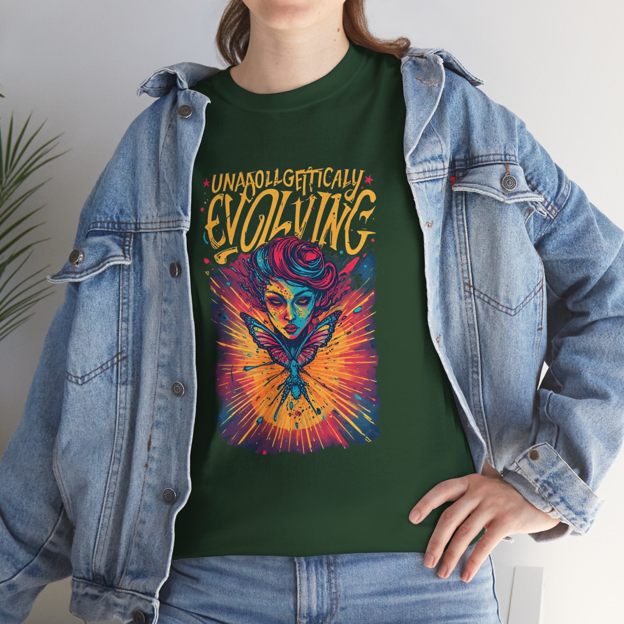 Evolving Alien Graphic Tee — "Unnaturally Evolving" Sci‑Fi Art T-Shirt