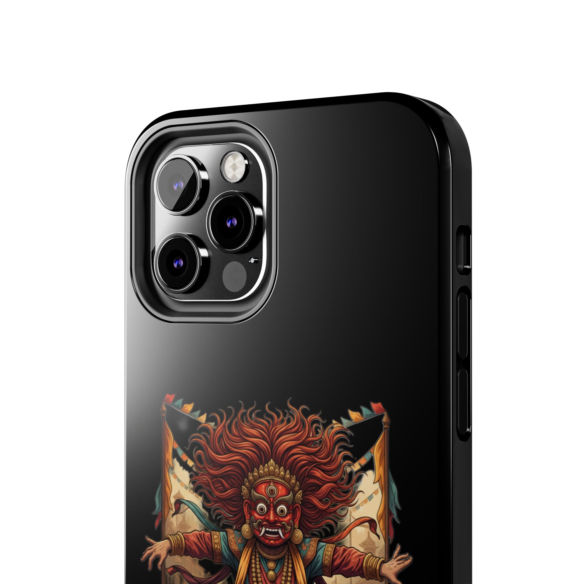 Tibetan Demon Dance Tough Phone Case — Bold Mythic Protective Cover