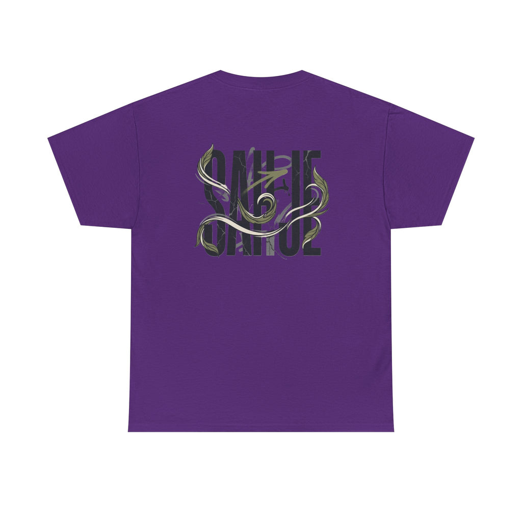 Graphic Tee — 'Savage' Typography with Snake Accent