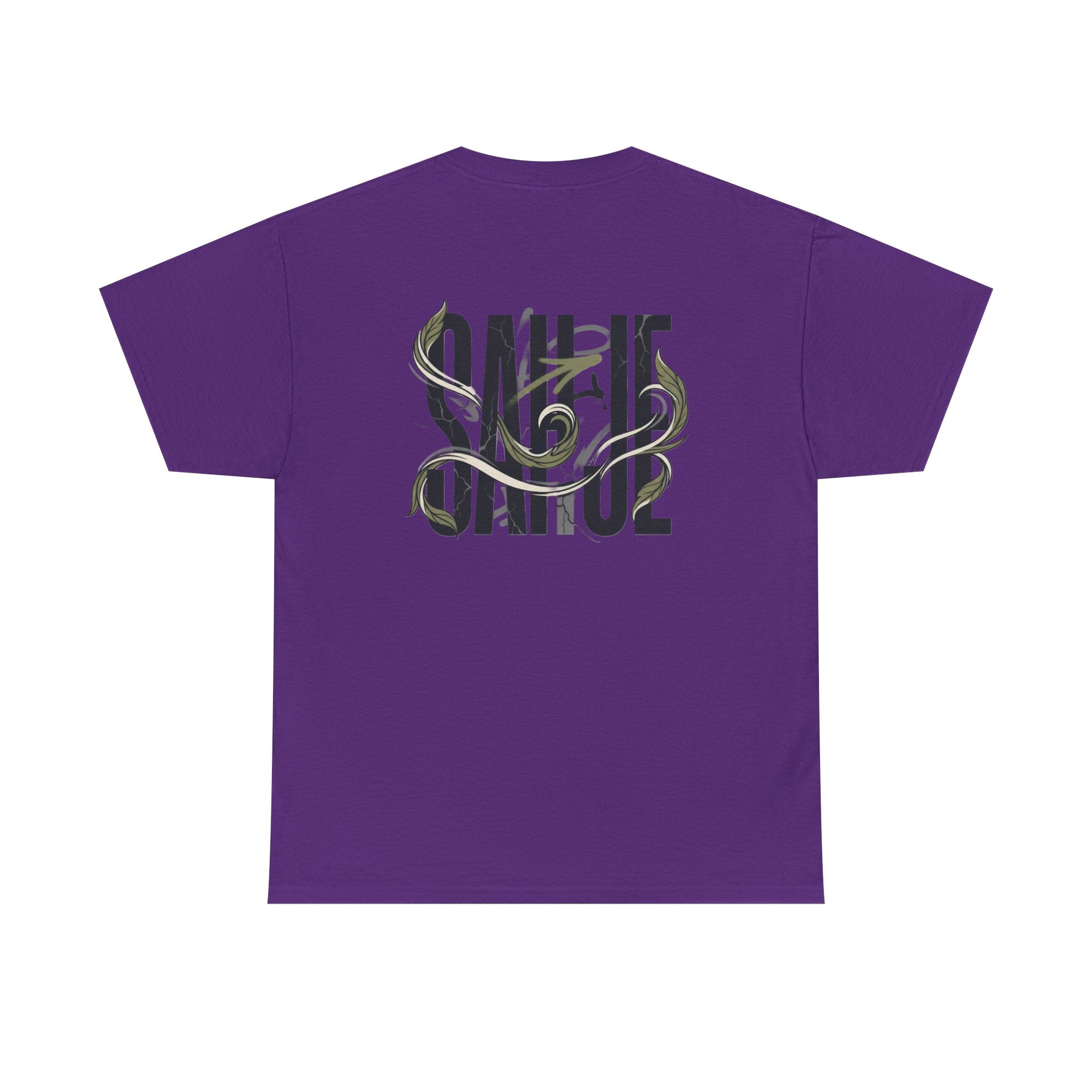 Graphic Tee — 'Savage' Typography with Snake Accent