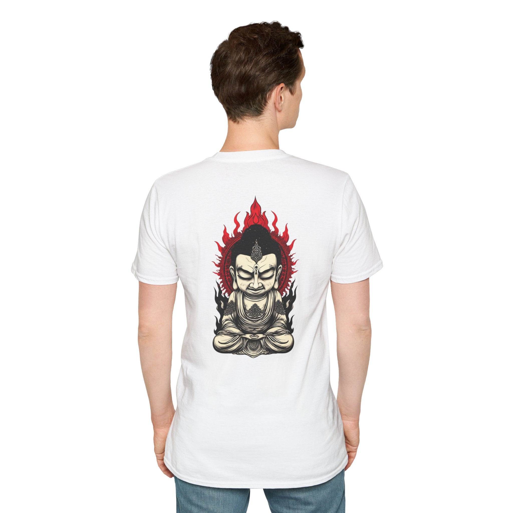Buddha Flame T-Shirt — Fierce Meditating Buddha Graphic Tee