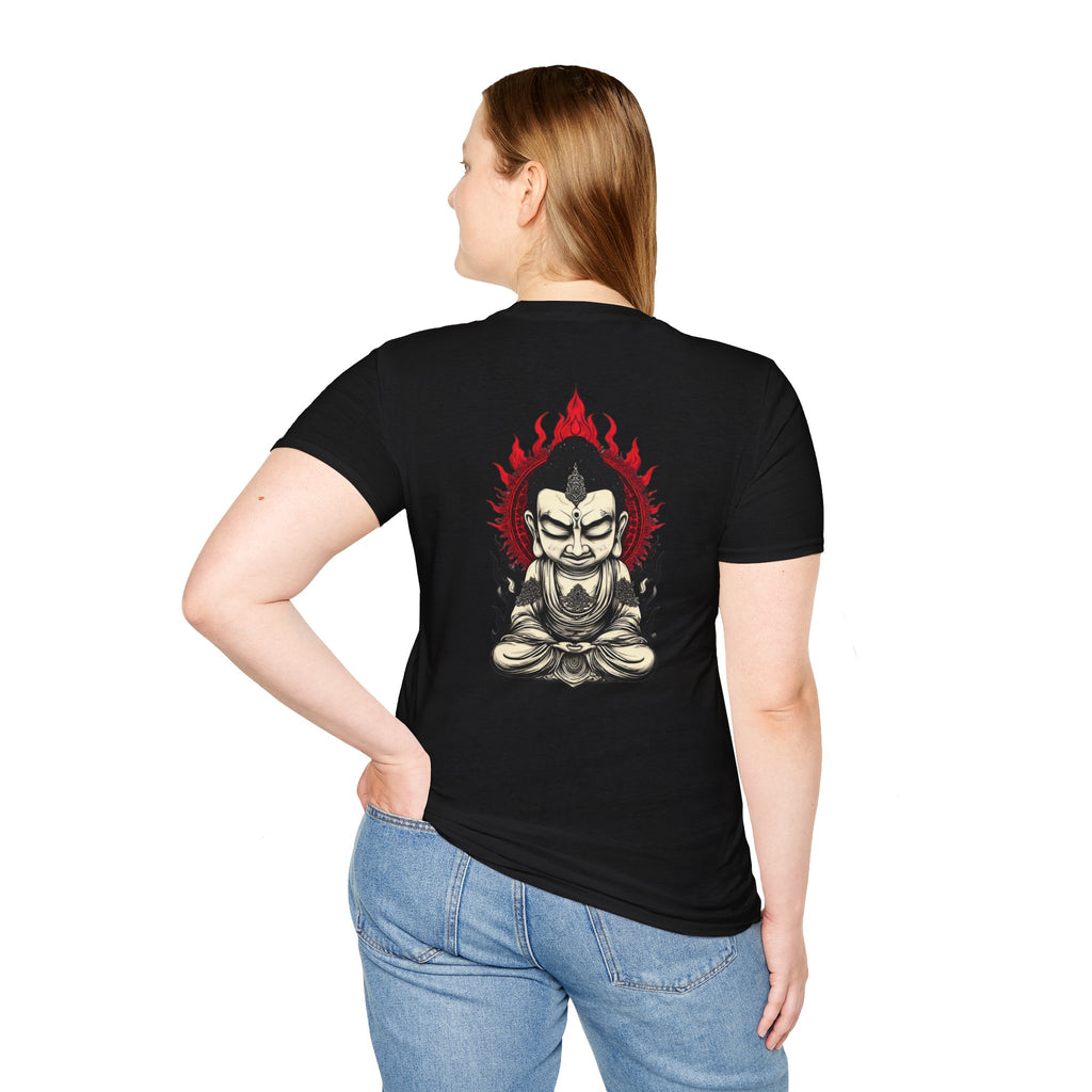 Buddha Flame T-Shirt — Fierce Meditating Buddha Graphic Tee