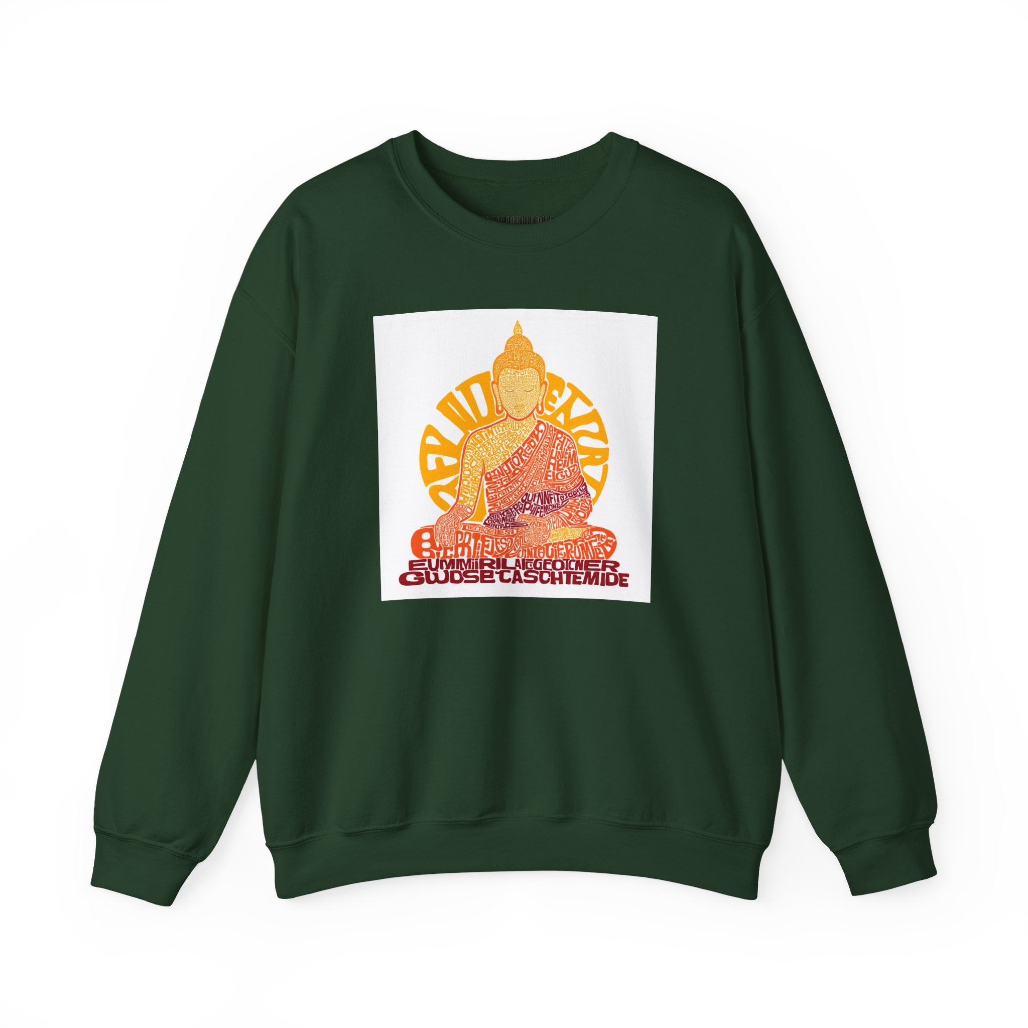 Buddha Graphic Sweatshirt — "Choose Compassion" Meditation Crewneck