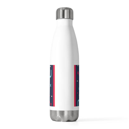 Trendy 20oz Insulated Water Bottle, Cute Drink Flask, Modern Personalized Hydration, Eco-Friendly Gift, Colorful Travel Mug