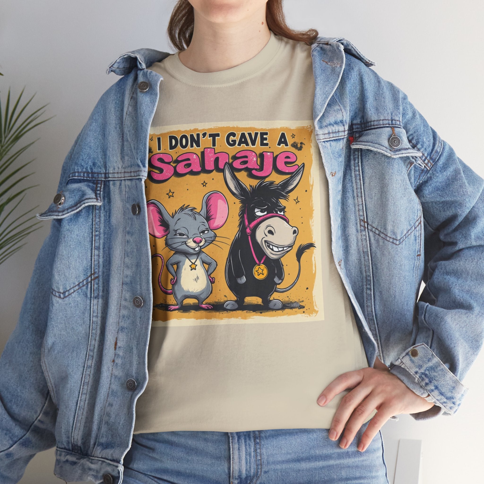 I Don't Give A Snair! Tee — Funny Mouse & Cat Graphic T-Shirt