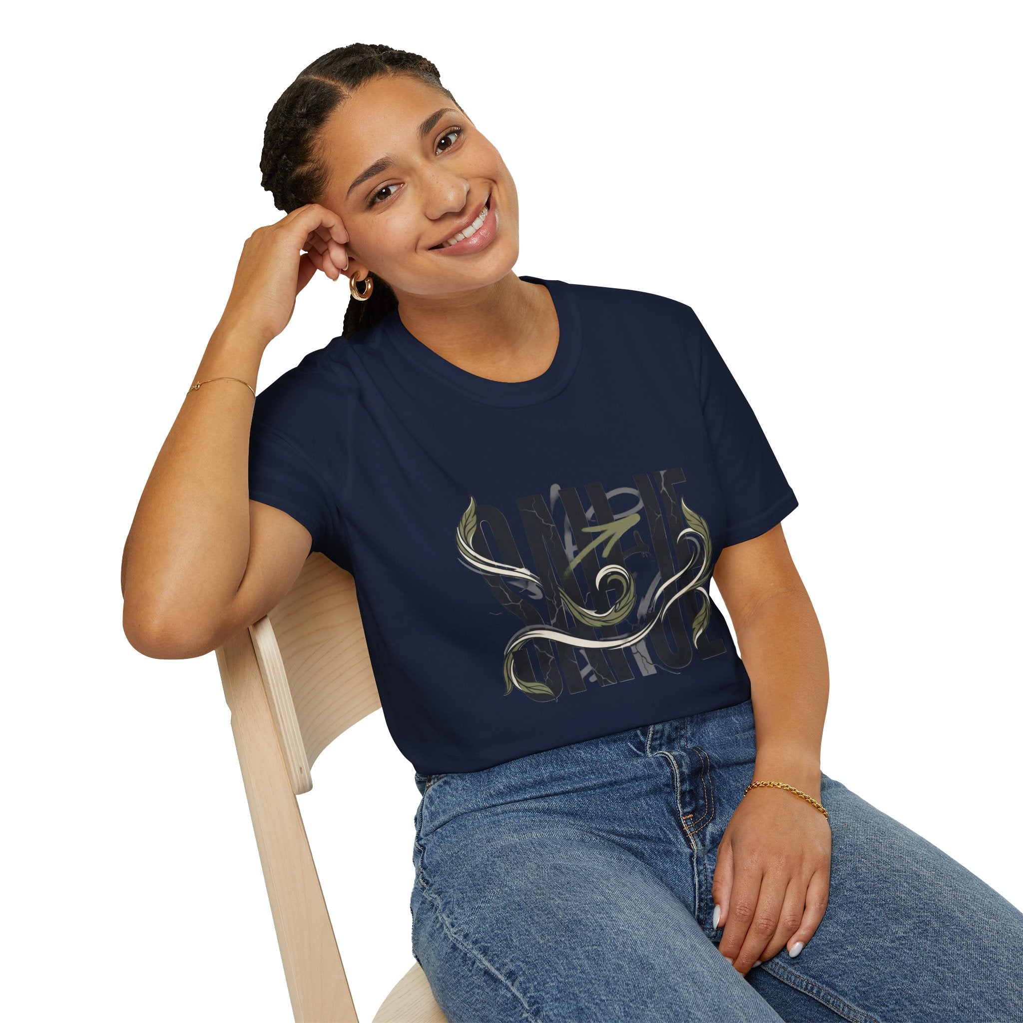 Saurus Graphic T-Shirt — Retro Block Lettering with Snake Illustration