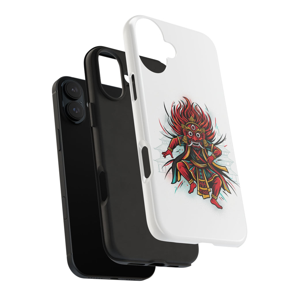 Bhairava Tough Phone Case — Bold Hindu Deity Protective Cover