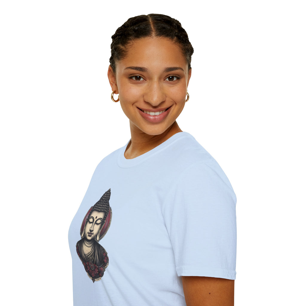 Buddha Portrait Tee — Zen Meditation Graphic T-Shirt