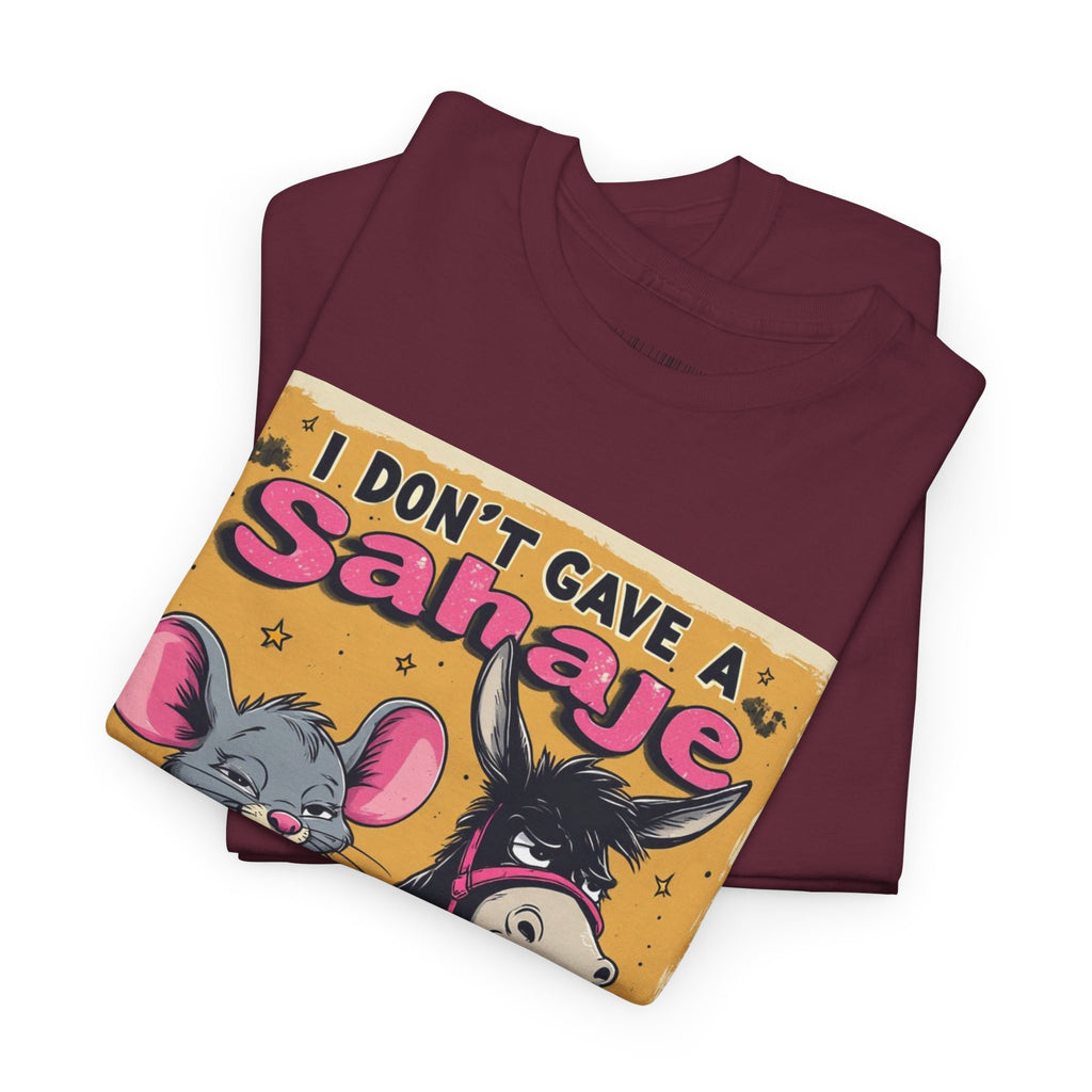I Don't Give A Snair! Tee — Funny Mouse & Cat Graphic T-Shirt