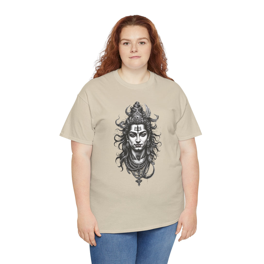 Shiva Portrait Tee — Hindu God Shiva Graphic T-Shirt