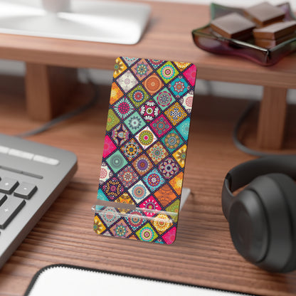 Colorful Smartphone Display Stand | Mobile Phone Holder, Desk Organizer, Gift for Tech Lovers, Home Office Decor, Unique Phone Accessory