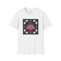 Mushroom Folk Art T-Shirt — Creepy Cute Pink Mushroom Design
