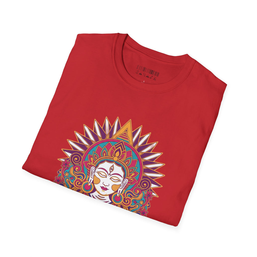 Mandala Goddess T-Shirt — Colorful Floral Spiritual Tee