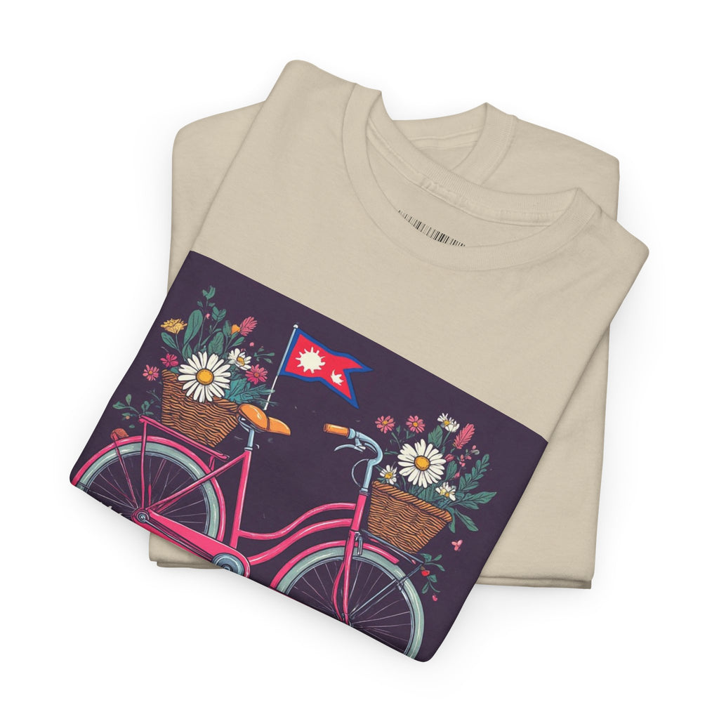 Sahaje Floral Bicycle T‑Shirt