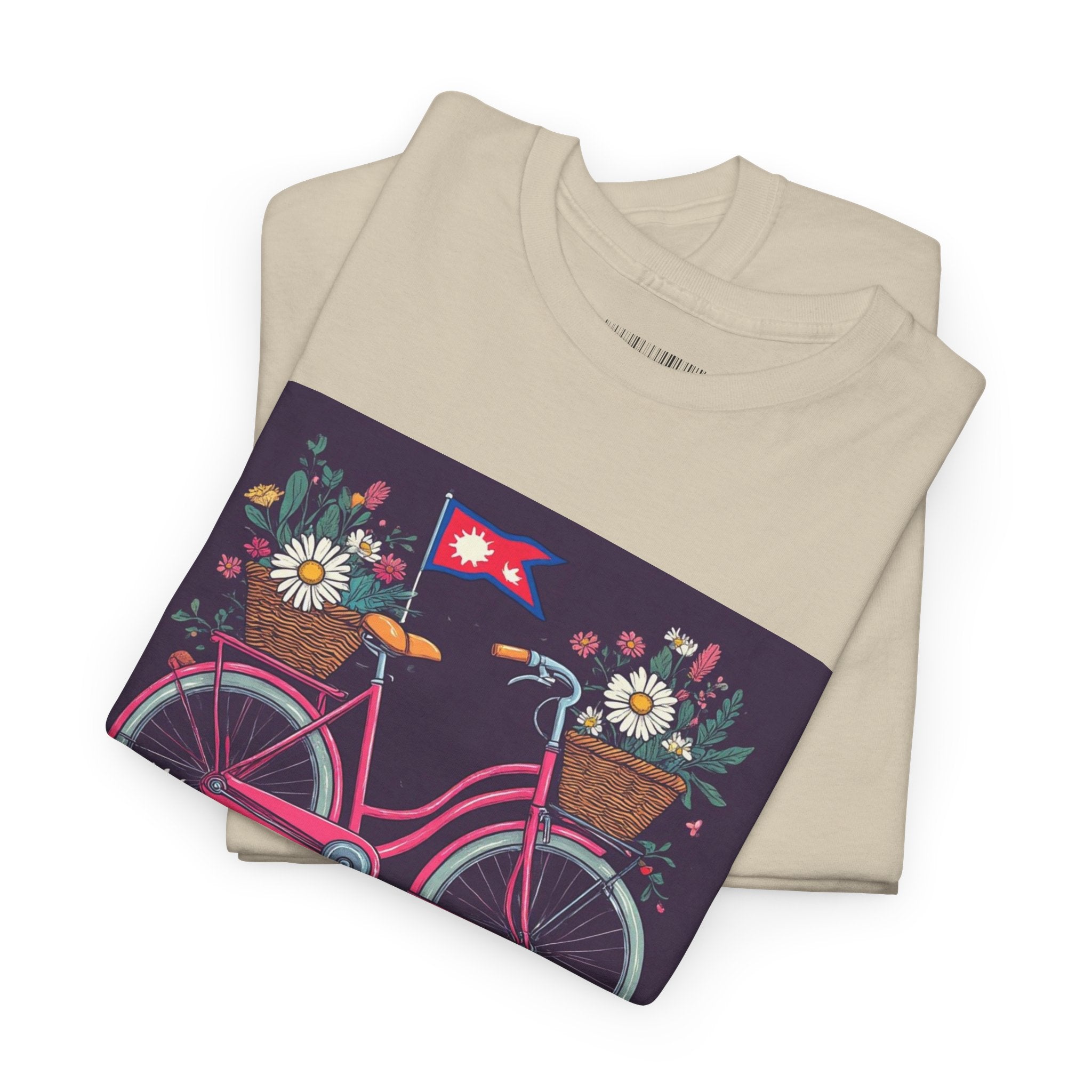Sahaje Floral Bicycle T‑Shirt