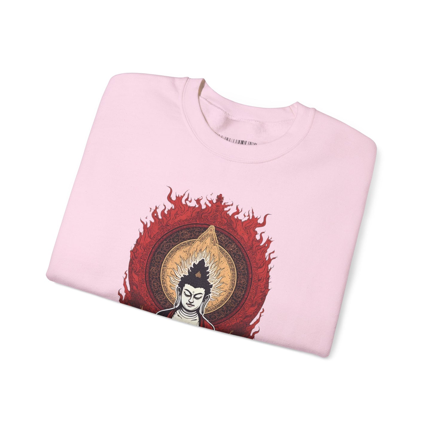Buddha Lotus Flame Crewneck Sweatshirt