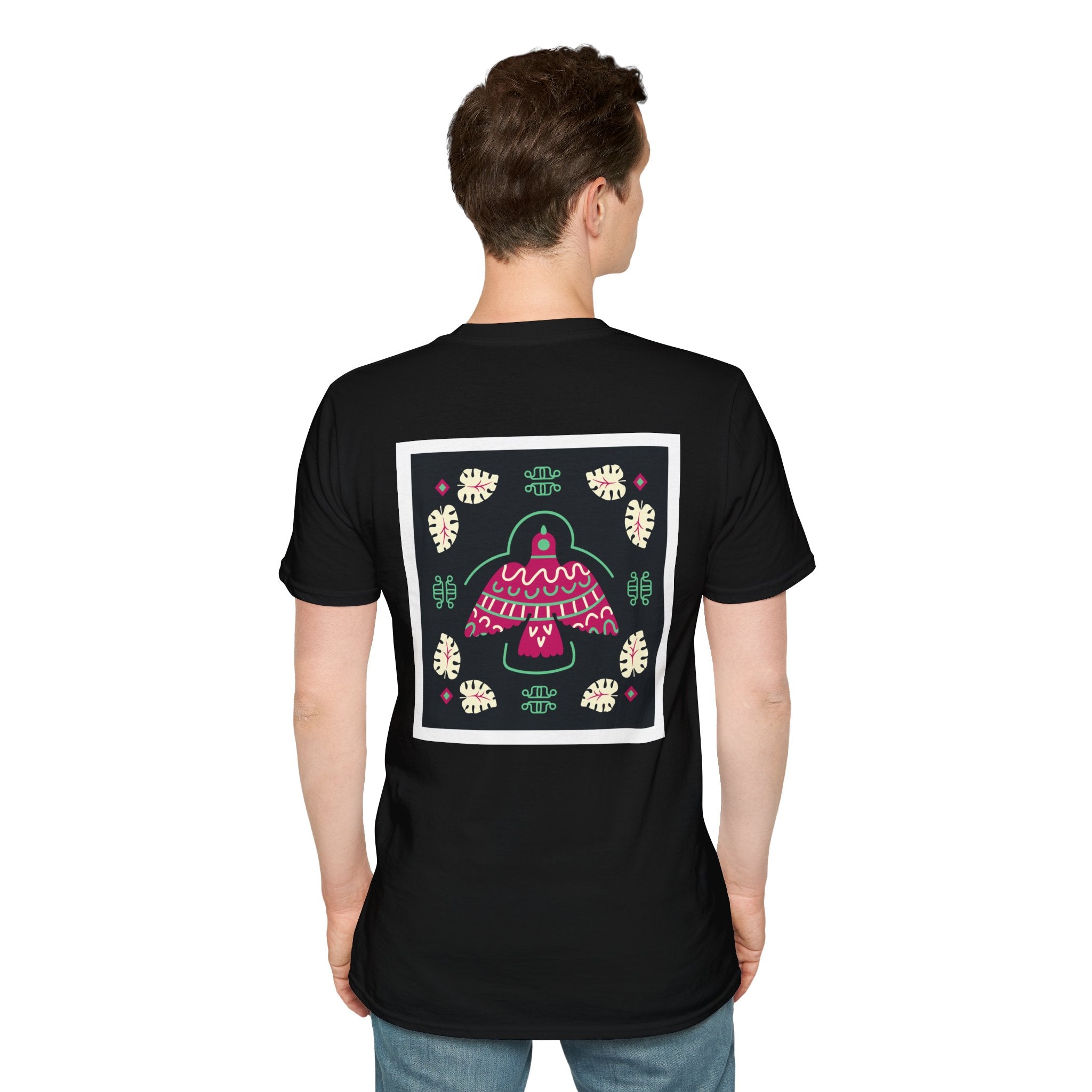 Mushroom Garden Graphic T-Shirt — Whimsical Pink Mushroom Design