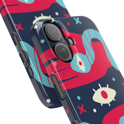 Colorful Abstract Slim Phone Cases, Trendy Phone Covers, Unique Gifts for Her, Artistic Mobile Accessories, Eye-Catching Phone Designs