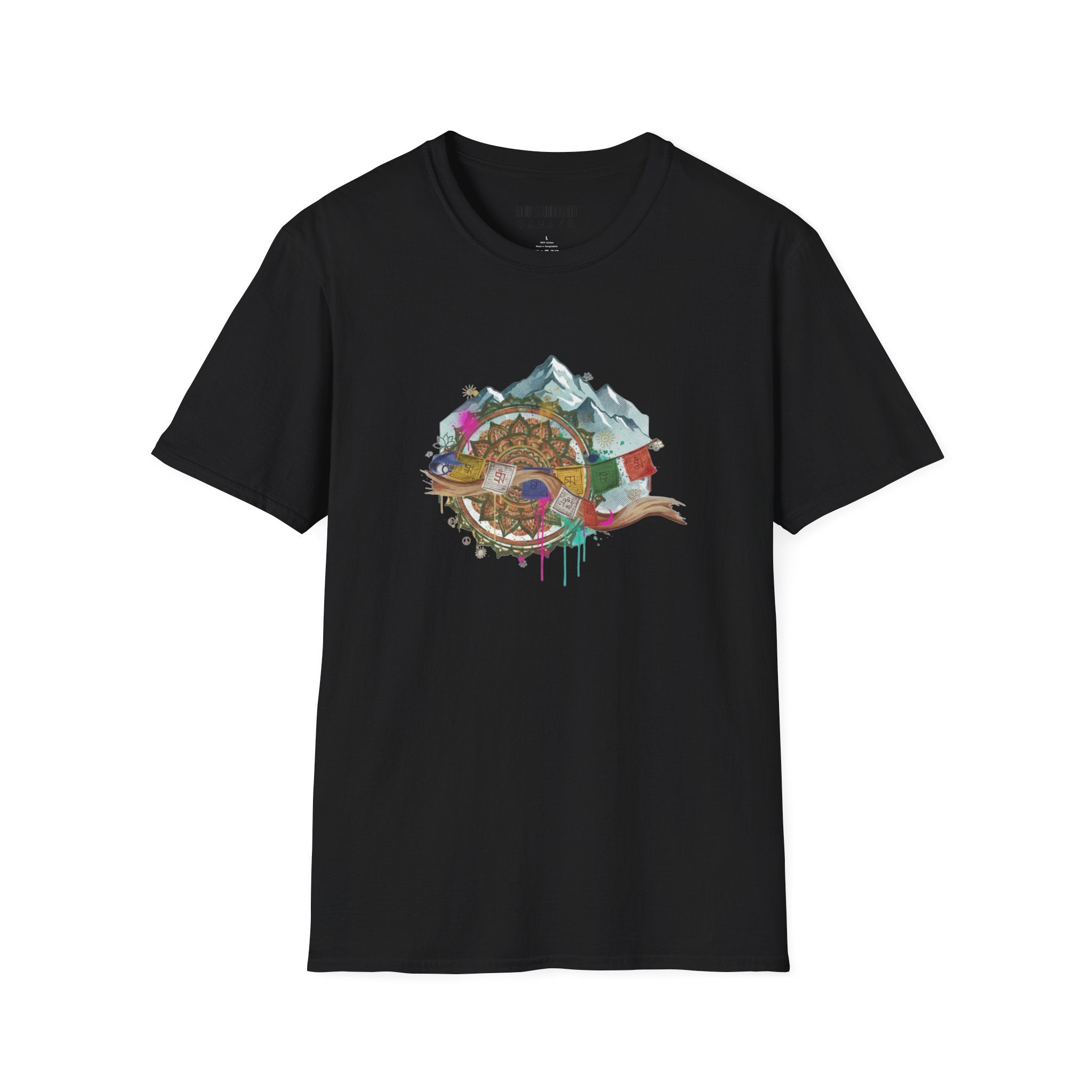 Adventure Turtle Graphic T-Shirt — Mountain Shell Nature Art Tee