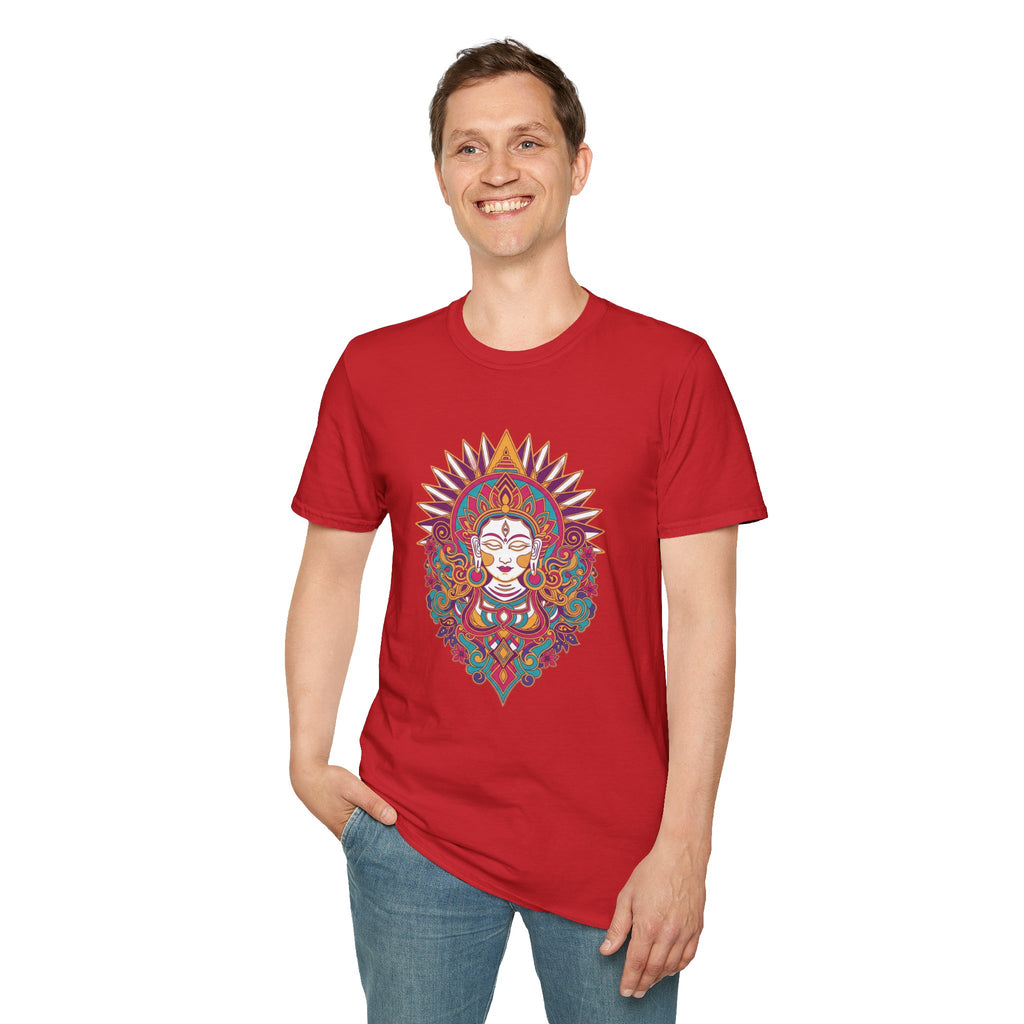 Mystic Goddess Mandala T-Shirt — Colorful Boho Spiritual Tee