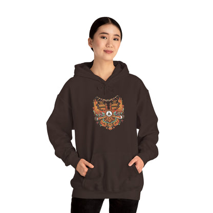 Spiritual Mandala Buddha Hoodie — Colorful Meditation Graphic Sweatshirt