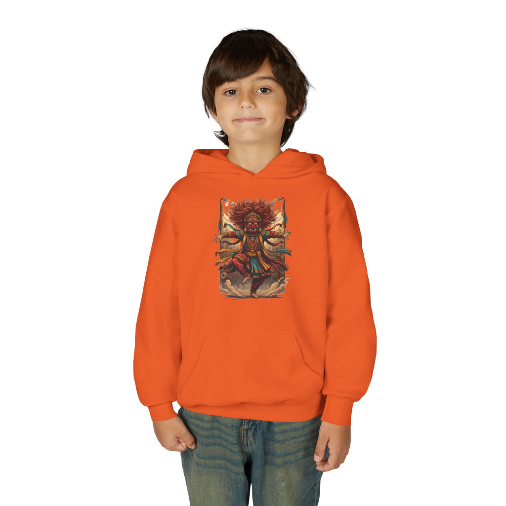 Youth Hoodie — Tribal Sun Dancer Graphic Kids Sweatshirt