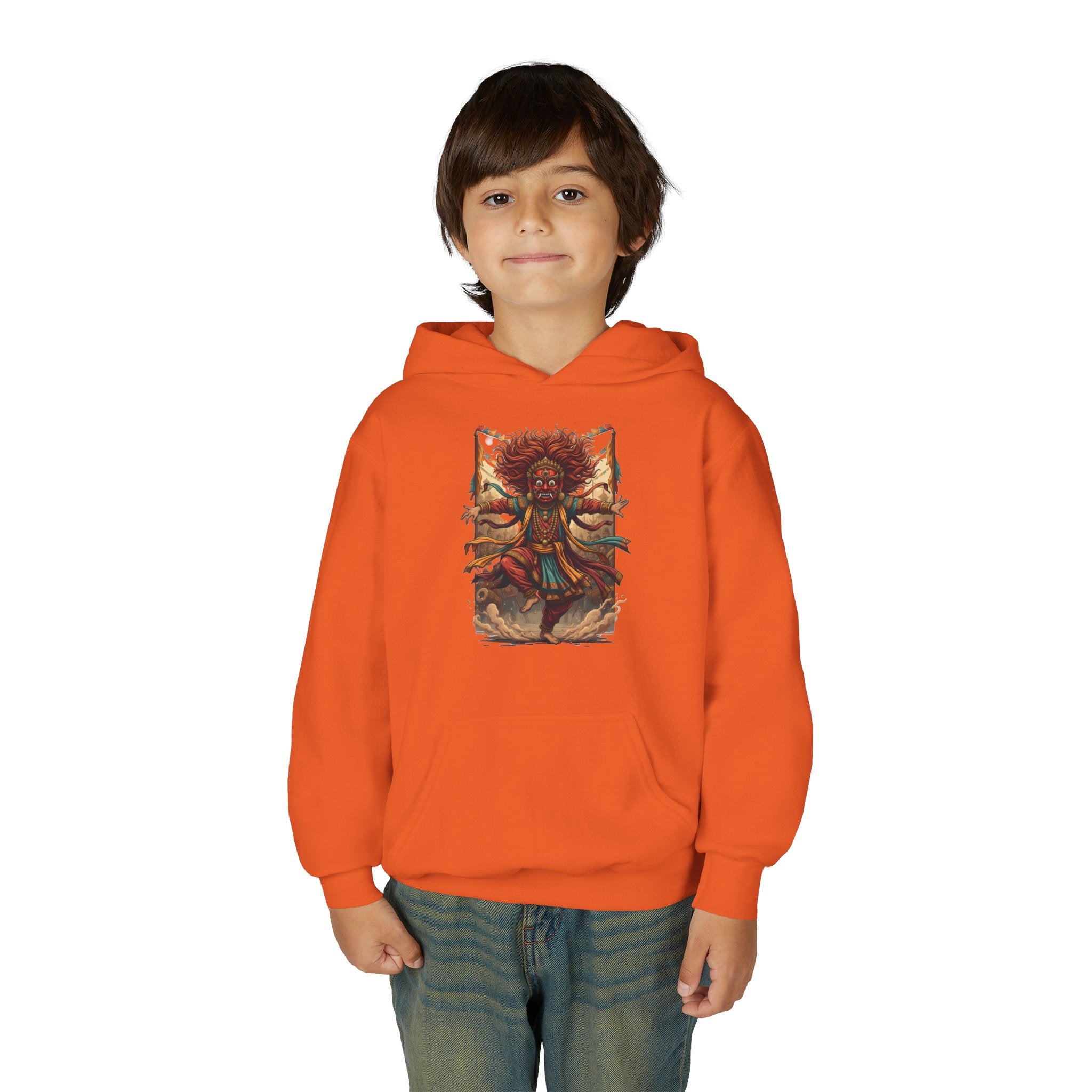 Youth Hoodie — Tribal Sun Dancer Graphic Kids Sweatshirt