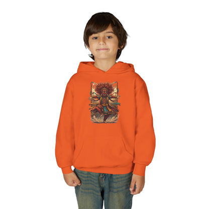 Youth Hoodie — Tribal Sun Dancer Graphic Kids Sweatshirt