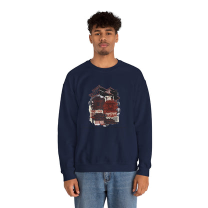 Crewneck Sweatshirt — Vintage Camper Roadtrip Illustration ("Where's Every Place I’ve Been, and Every Place I’m Going")