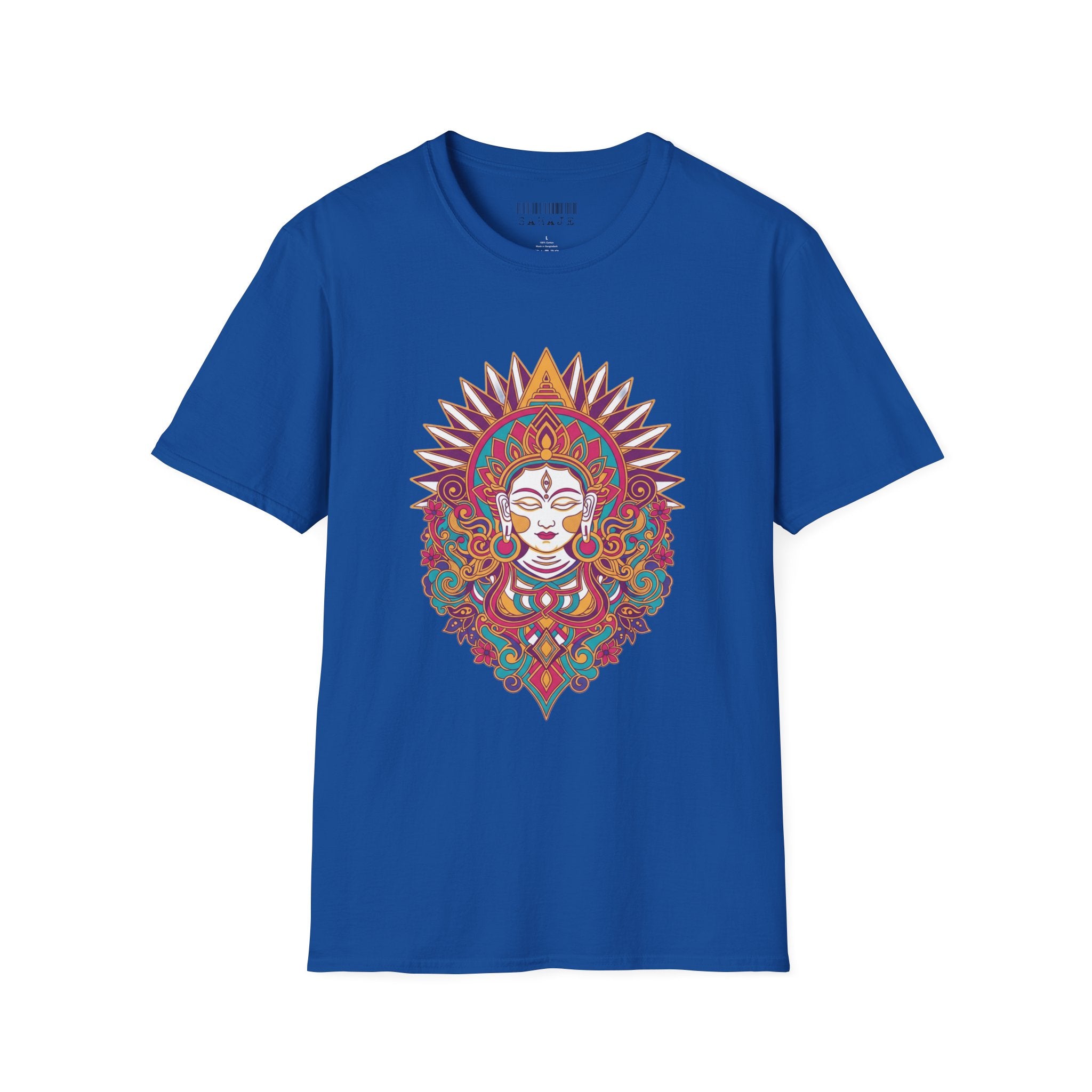 Mandala Goddess T-Shirt — Colorful Floral Spiritual Tee