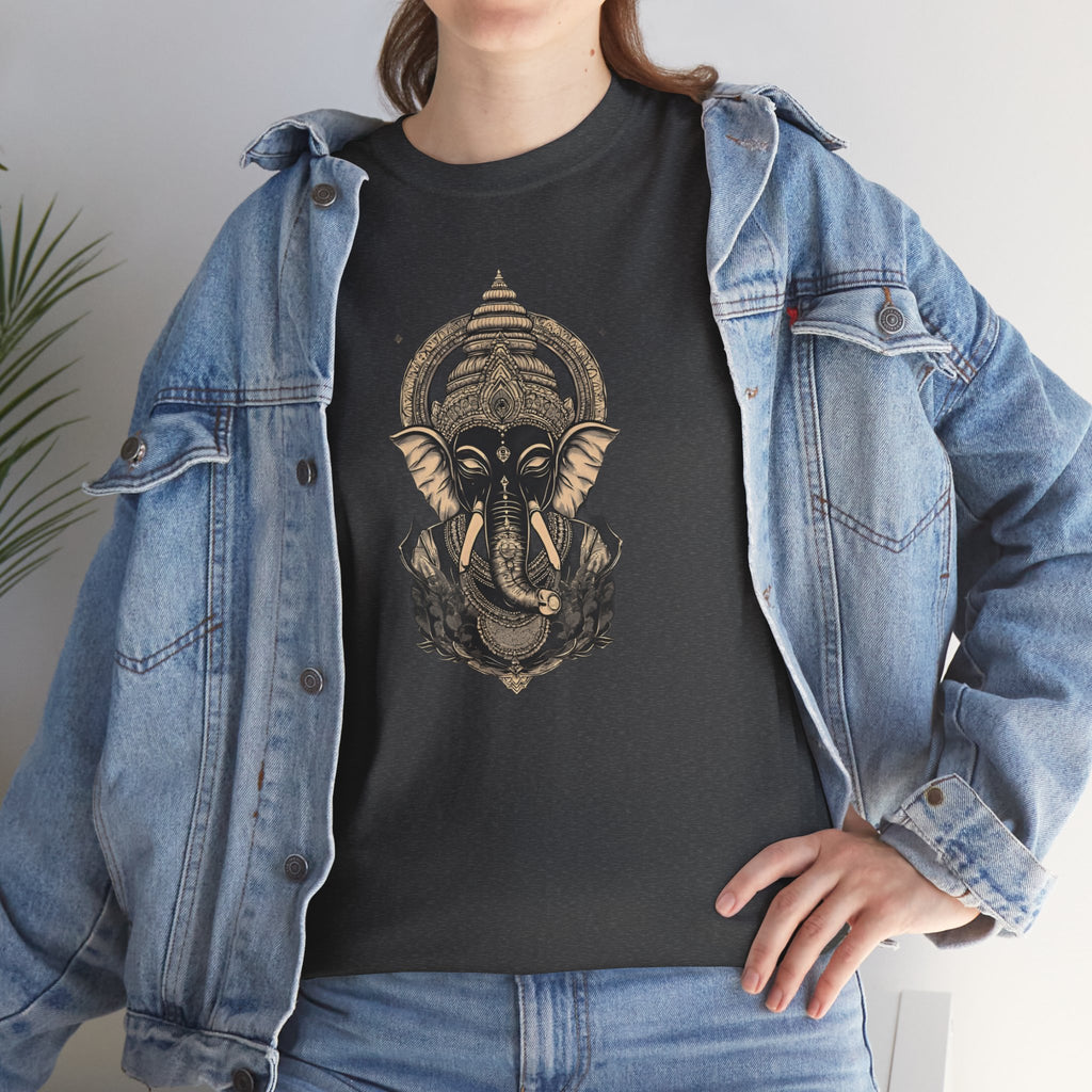 Elephant Mandala T‑Shirt — Spiritual Ganesha-Inspired Graphic Tee