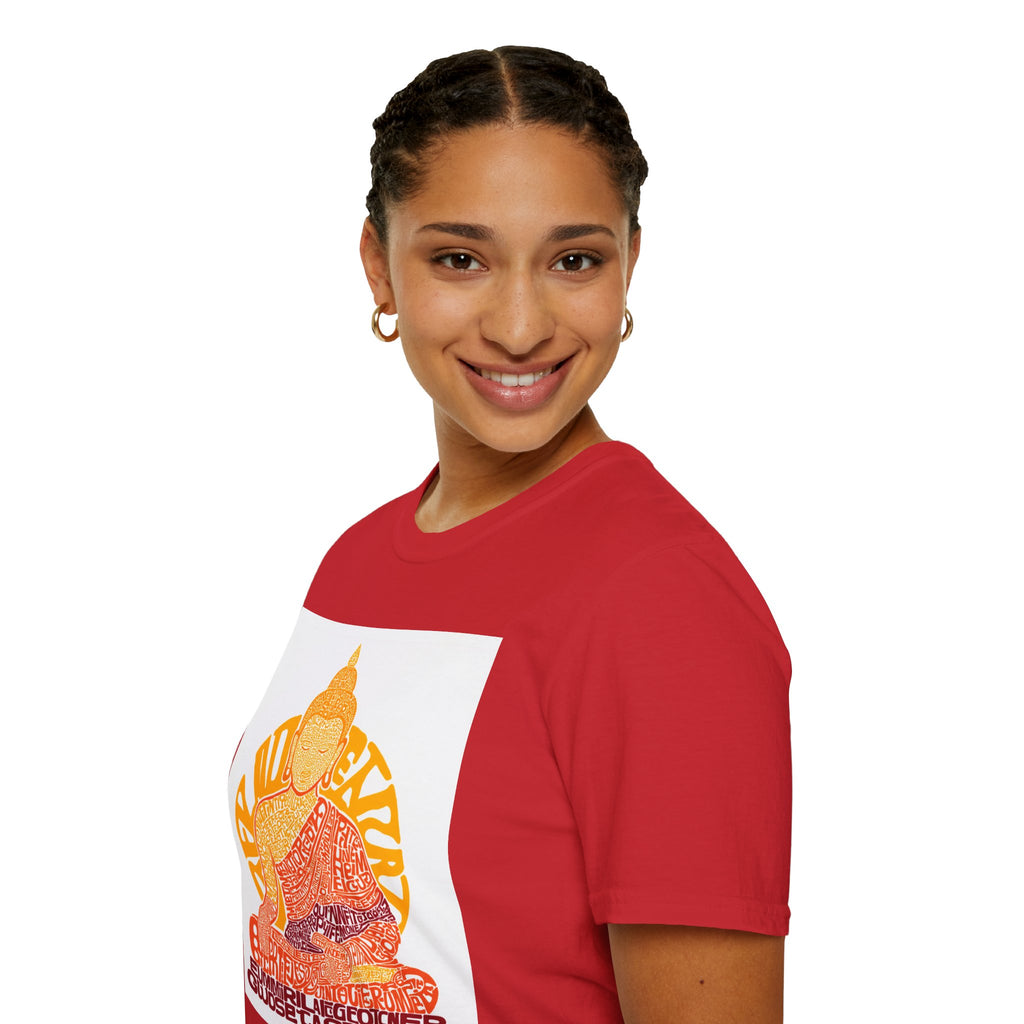 Buddha Graphic Tee — Retro Sun Meditation Shirt