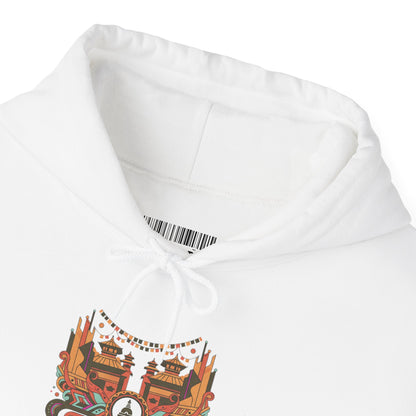 Spiritual Mandala Buddha Hoodie — Colorful Meditation Graphic Sweatshirt