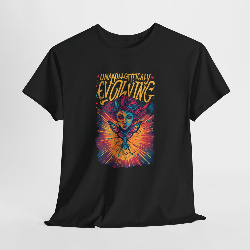 Evolving Alien Graphic Tee — "Unnaturally Evolving" Sci‑Fi Art T-Shirt