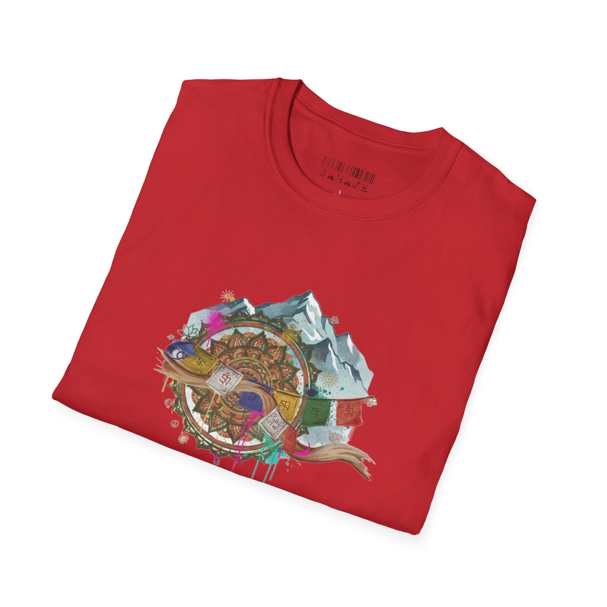 Adventure Turtle Graphic T-Shirt — Mountain Shell Nature Art Tee